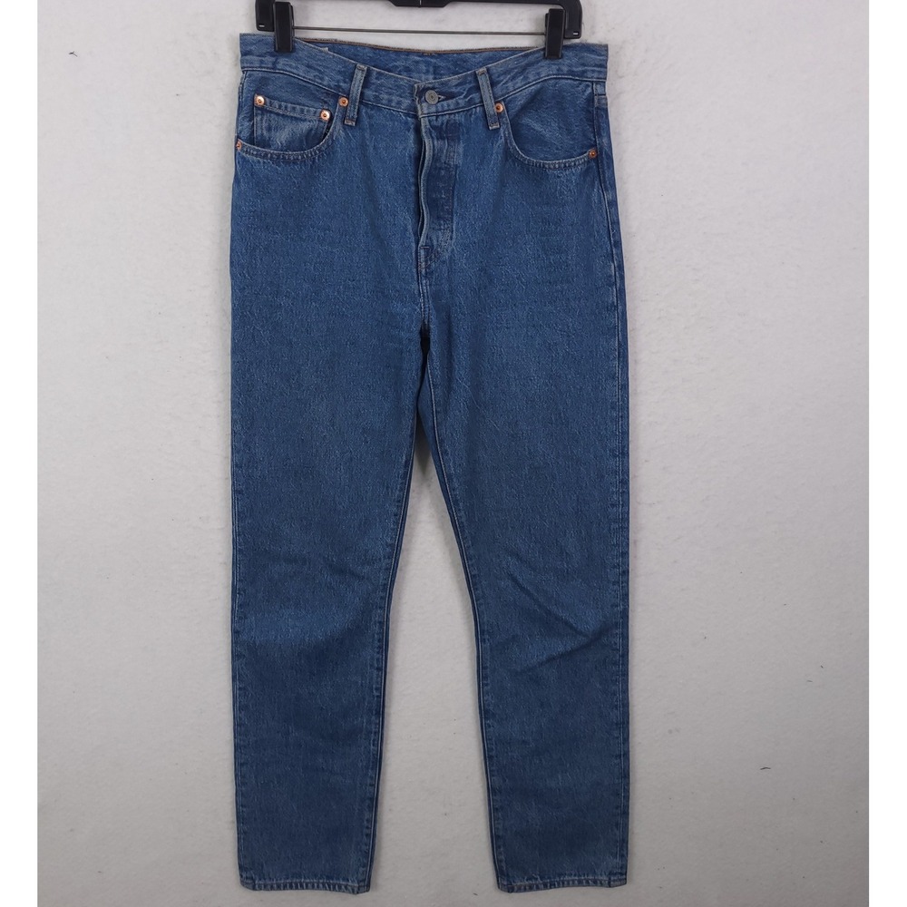 Levi's 501 Original Premium Jeans Womens 29 Fits 32x32 Blue Straight Leg